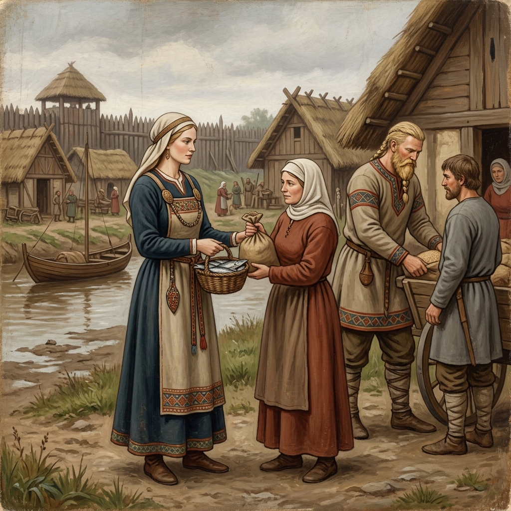 I vichinghi come coloni scandinavi tra la popolazione locale in Inghilterra nel Medioevo