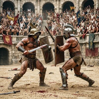 Combattimenti tra gladiatori - Giochi di sangue nell’antica Roma - Gladiatori: storia e fatti dei combattimenti a Roma