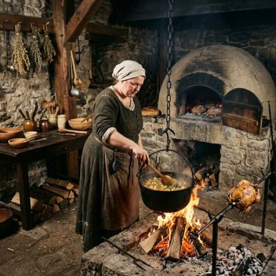 La cucina nel Medioevo: tecniche, sviluppo e cucina quotidiana - La cucina nel Medioevo: tecniche e cucina quotidiana