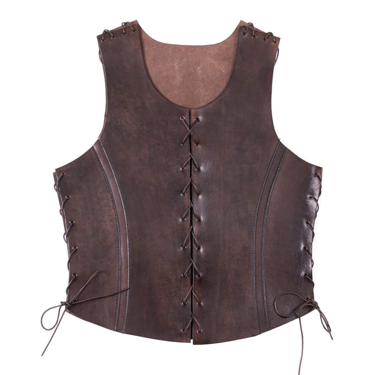 Leather Torso Armour with Front Lacing