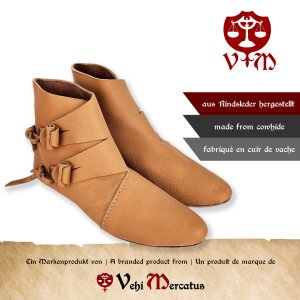 scarpe vichinghe reversibili tipo Jorvik marrone naturale