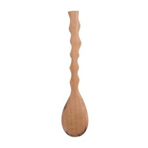 Cucchiaio di legno scanalato 19 cm