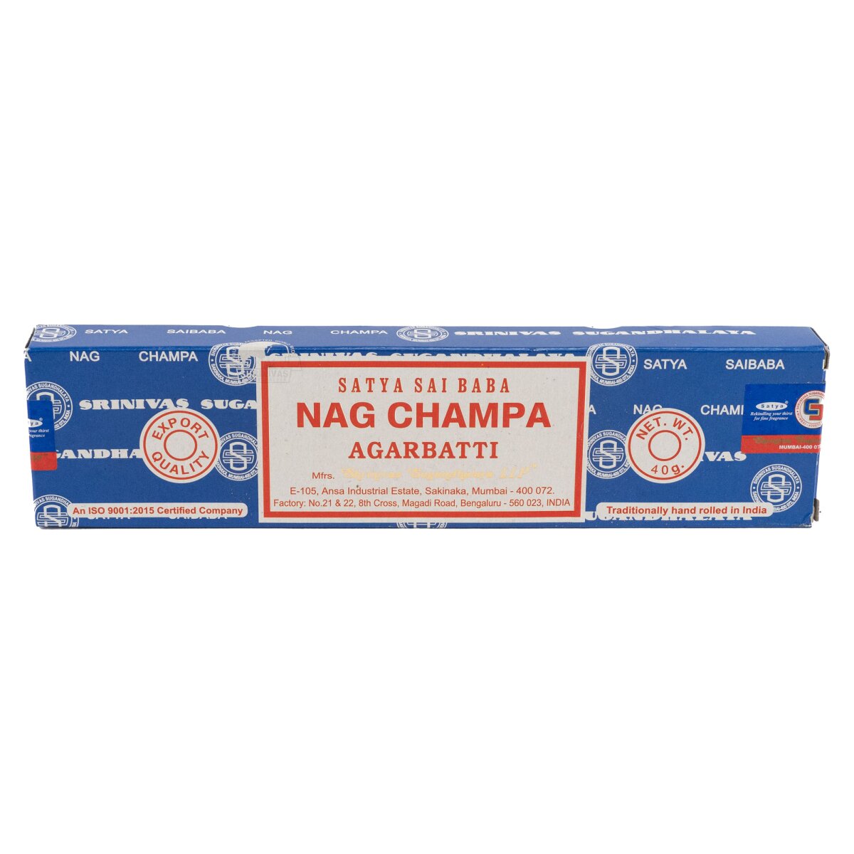 Bastoncini dincenso Nag Champa confezione da 40 g