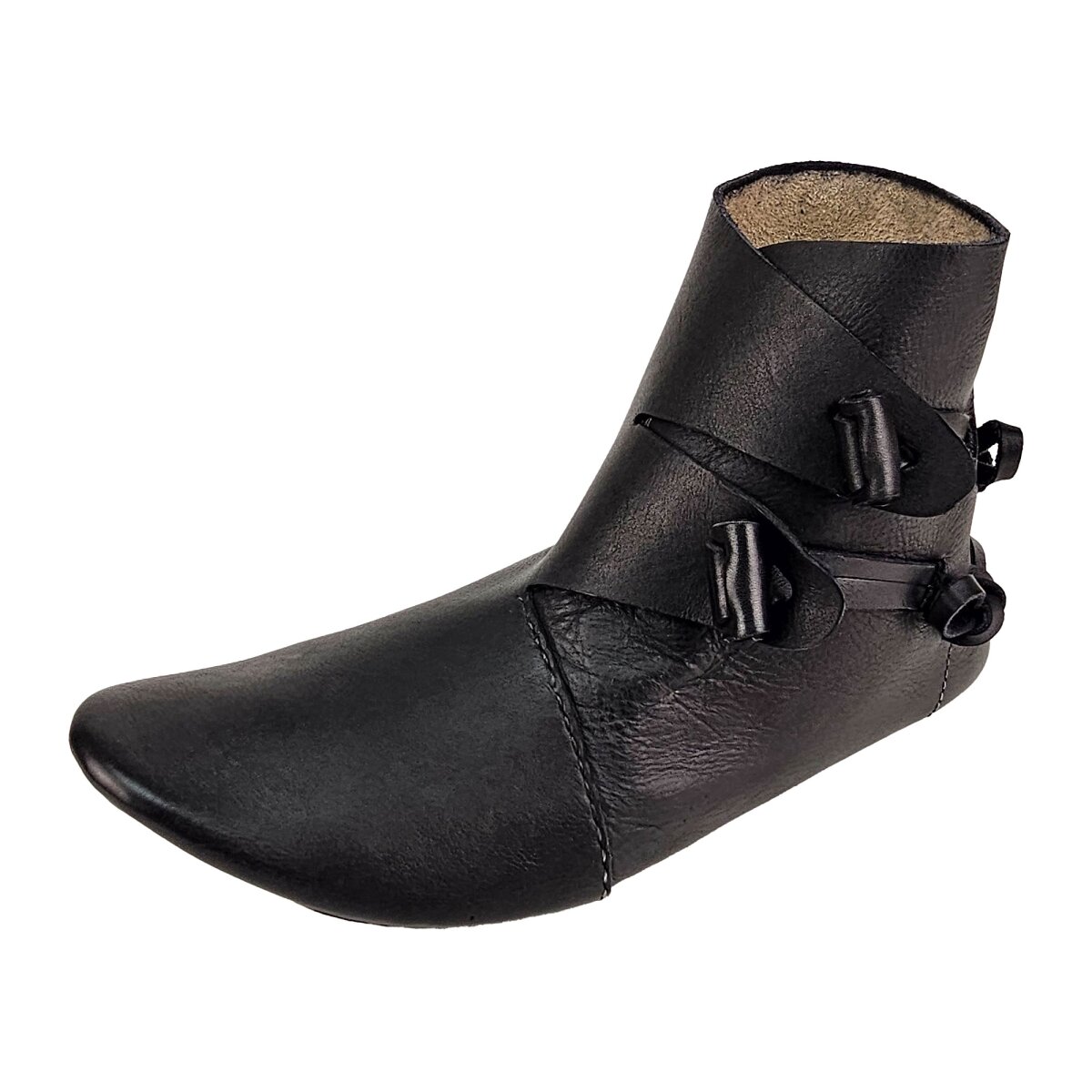 Scarpe vichinghe reversibili tipo Jorvik Nero