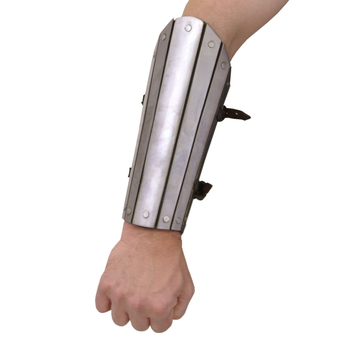 Bracer with Steel Stripes