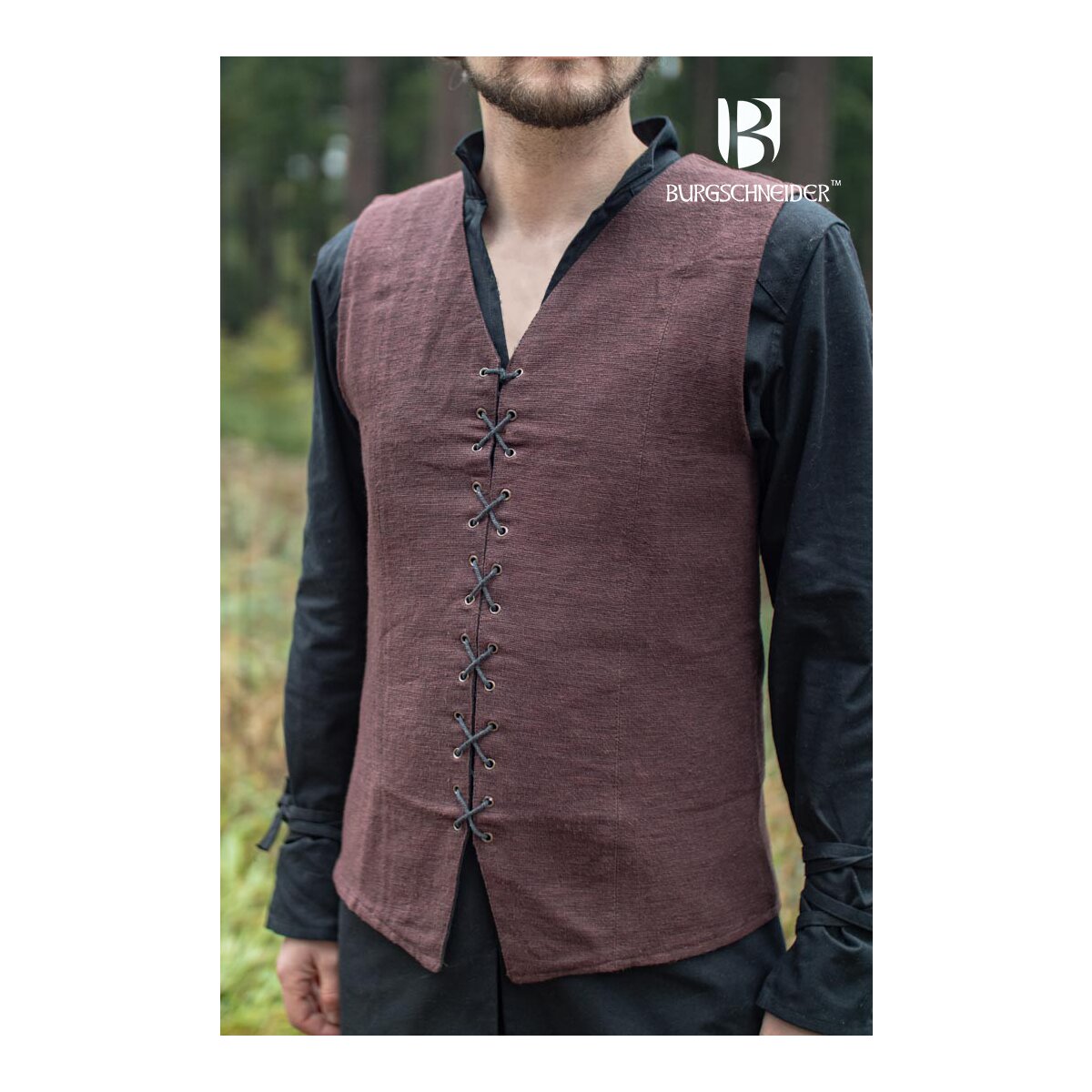 Gilet medievale Maron - Marrone