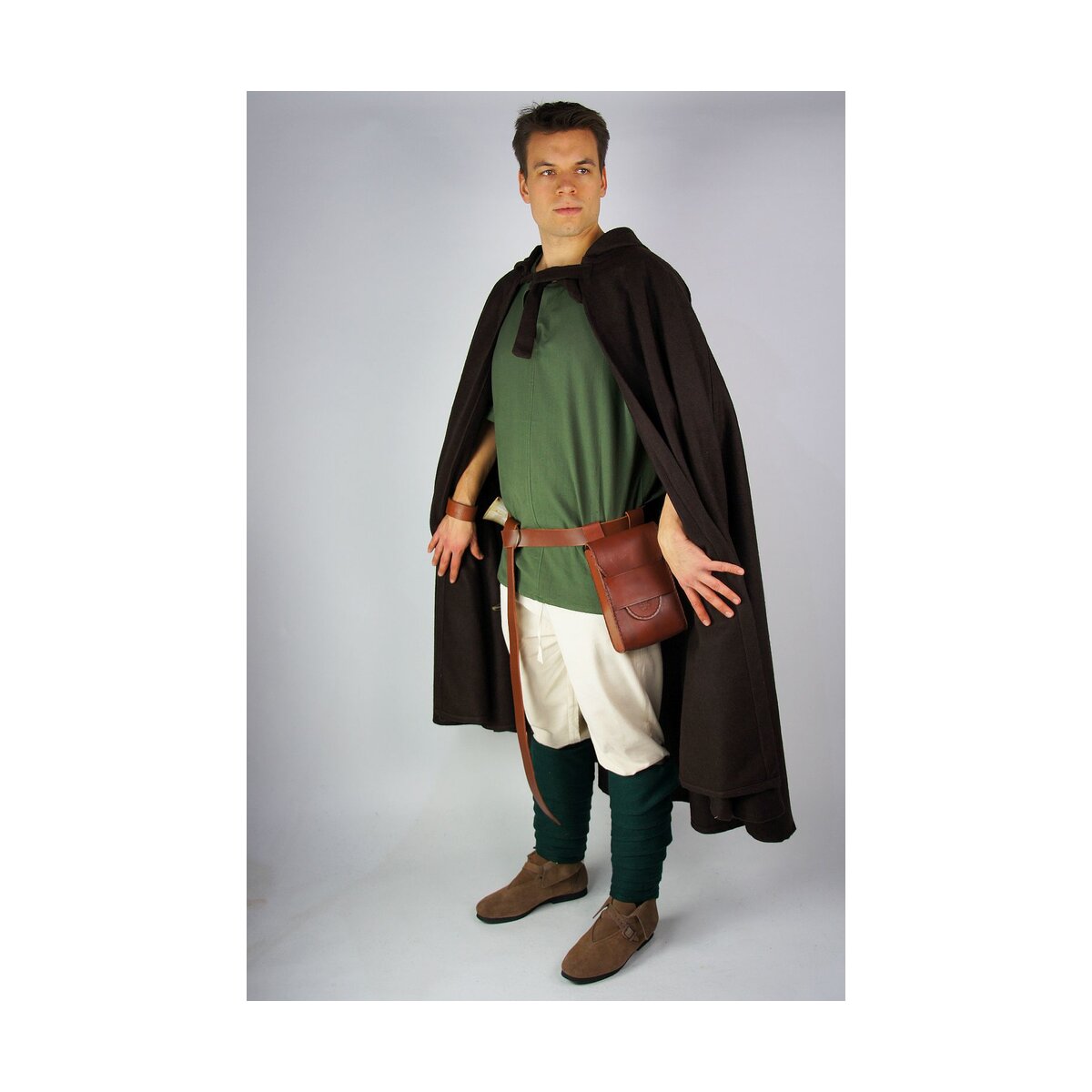 Medieval Cape with Hood brown