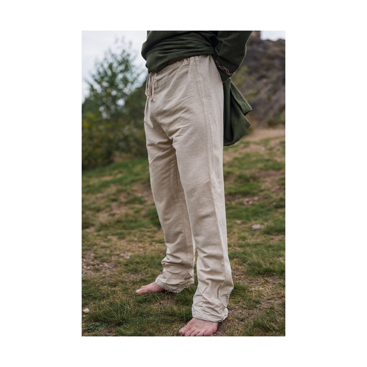 Pantalon en lin "Asmund" nature