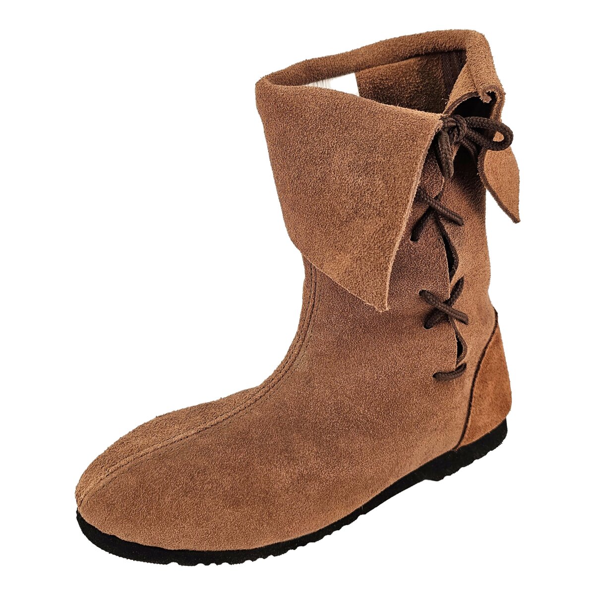 Gauntlet Boots Suede leather "Sigurd" Brown