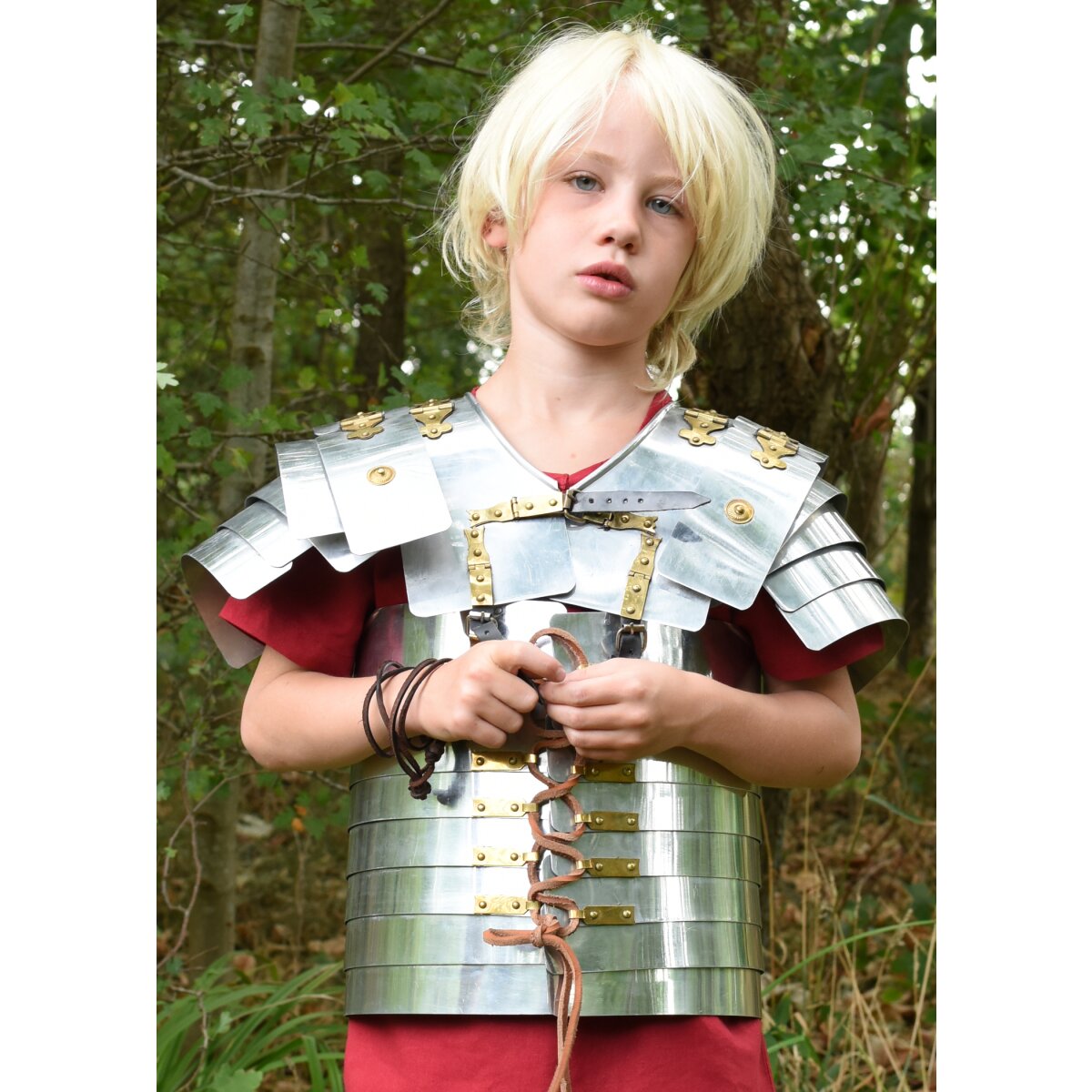 Armure romaine Lorica Segmentata en aluminium pour enfants