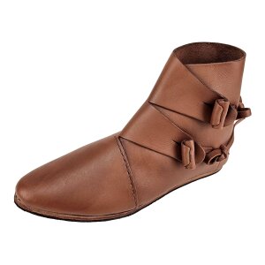 Scarpe vichinghe Jorvik marrone scuro con suola in gomma 47