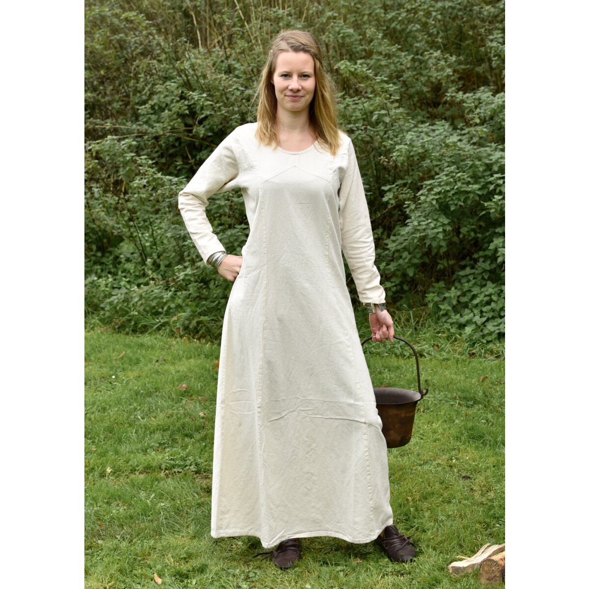 Mittelalter Kleid Rebecca, natur