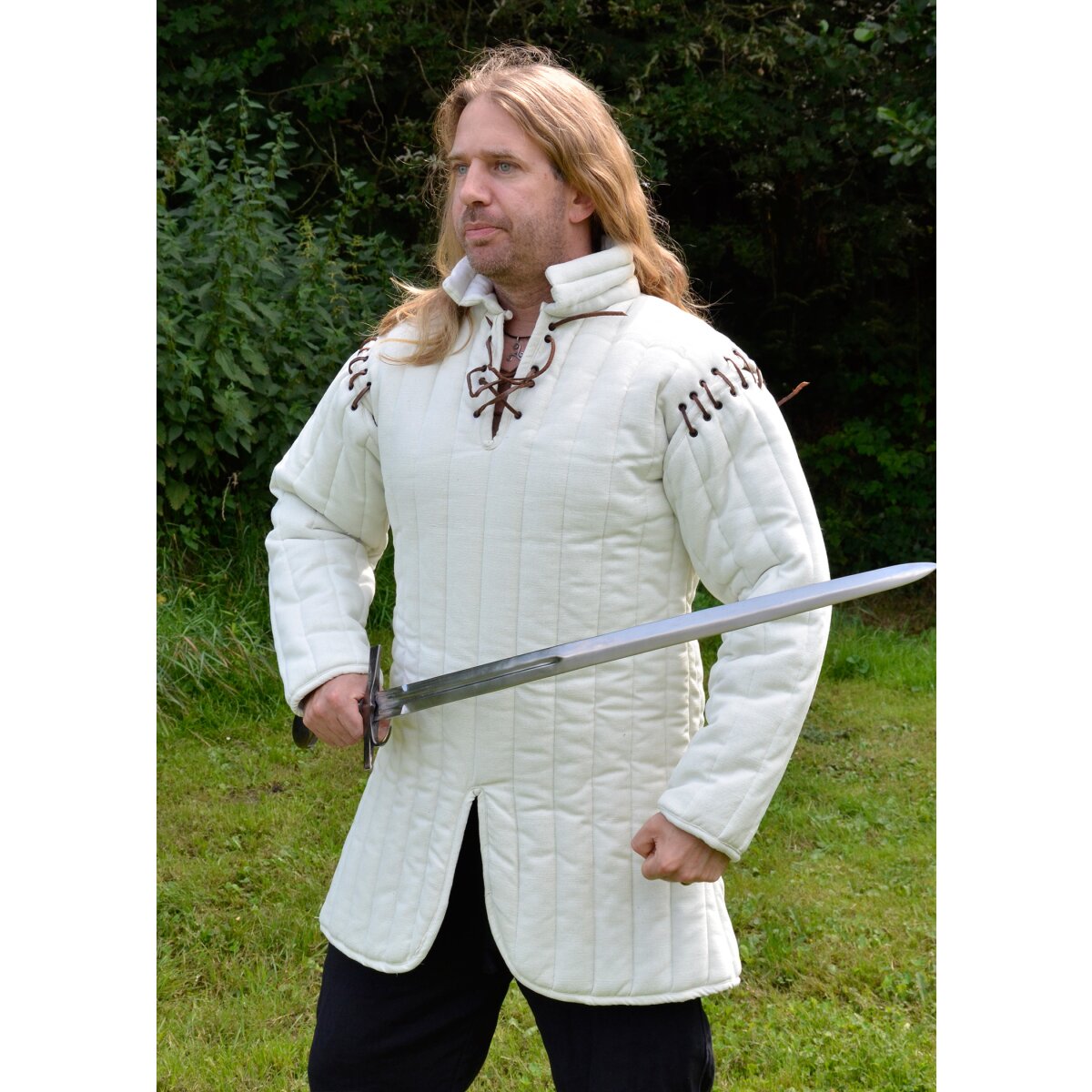 Gambeson, veste darmure, blanc