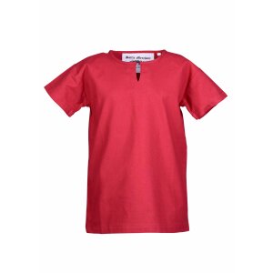 Tunica medievale a maniche corte / camicia Linus per bambini, rosso