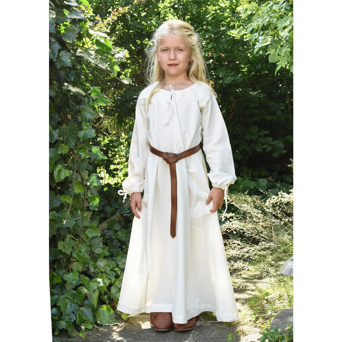 Children medieval dress, petticoat Ana, natural