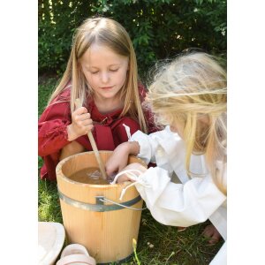 Abito medievale per bambini, sottoveste Ana, rosso