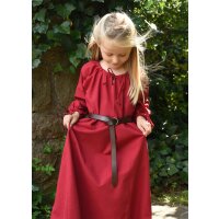 Abito medievale per bambini, sottoveste Ana, rosso