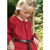 Abito medievale per bambini, sottoveste Ana, rosso