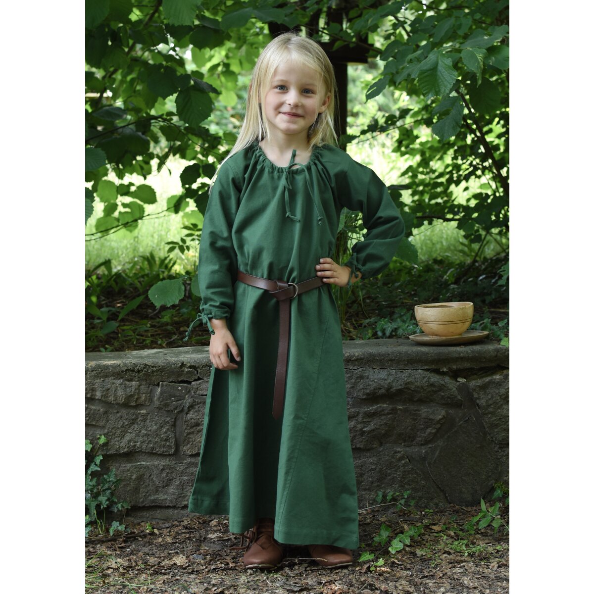 Robe médiévale pour enfants, sous-robe Ana,...