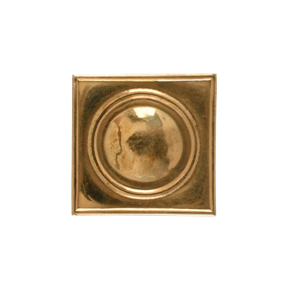 Roman brass belt fitting, 3 x 3 cm