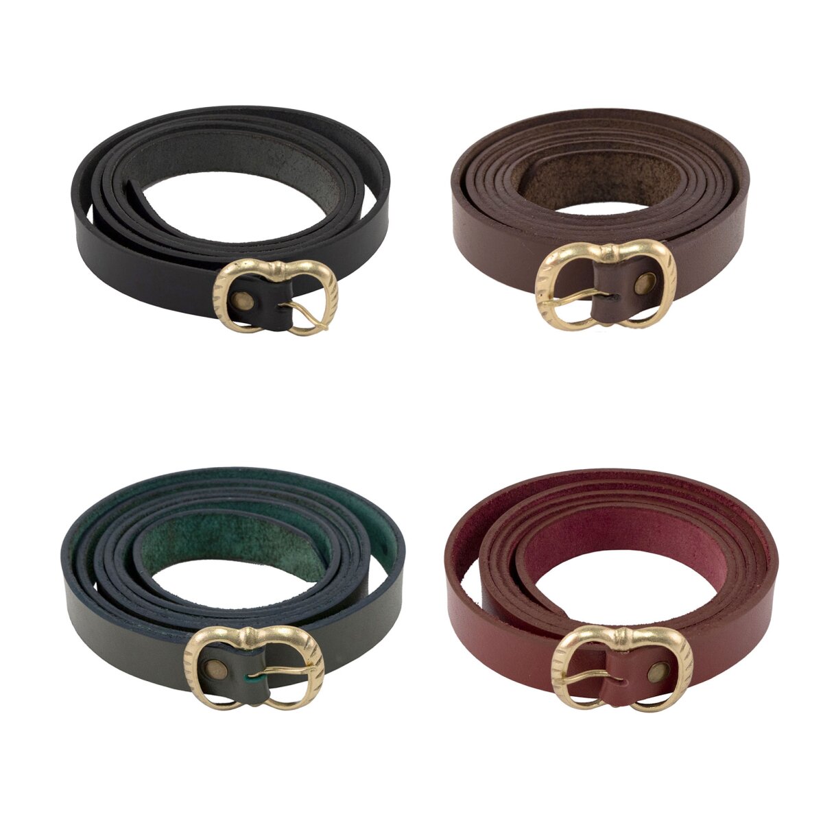 Ceinture médiévale en cuir avec boucle en...