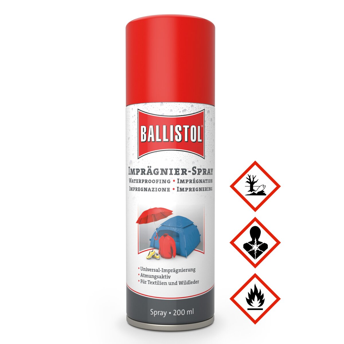 Ballistol Pluvonin spray dimprégnation, 200 ml