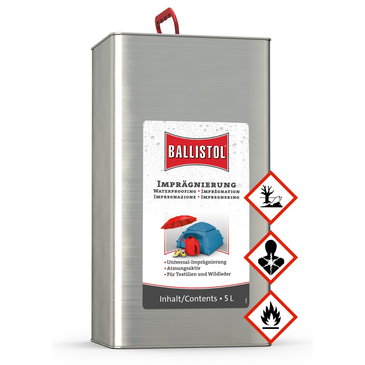 Solution dimprégnation Ballistol Pluvonin, 5 litres