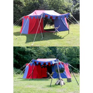 Tenda da cavaliere borgogna, 3 x 5 m, 425 g/m²