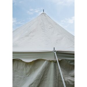 Tenda da cavaliere Borgogna, 4 x 6 m, 425 g/m², colore naturale