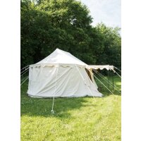 Tenda da cavaliere Borgogna, 4 x 6 m, 425 g/m², colore naturale