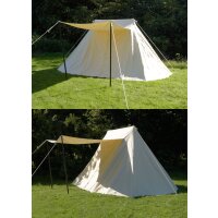 Sachsenzelt Jorvik, 3 x 5 m, 340 g/m², colore naturale