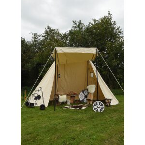 Tenda mercantile Saxon, 4 x 6 m, 425 g/m², colore naturale