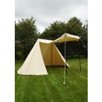 Tenda mercantile Saxon, 4 x 6 m, 425 g/m², colore naturale