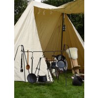 Tenda mercantile Saxon, 4 x 6 m, 425 g/m², colore naturale