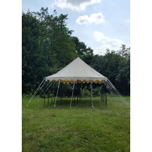 Tenda da cavaliere Markward, 5 x 8 m, 425 g/m², naturale