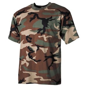 T-shirt outdoor, mezza manica, bosco, 170 g/m²,