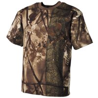 T-shirt outdoor, mezza manica, marrone hunter, 170 g/m²,