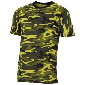 T-shirt outdoor, "Streetstyle", giallo-camoscio, 140-145 g/m²,