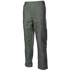 Pantaloni dellesercito americano BDU, oliva, rinforzo per ginocchia e sedile