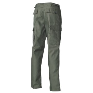 Pantaloni dellesercito americano BDU, oliva, rinforzo per ginocchia e sedile