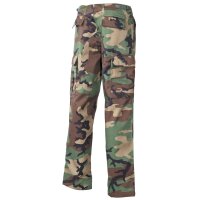 Pantaloni dellesercito americano BDU, woodland, rinforzo per le ginocchia e la seduta