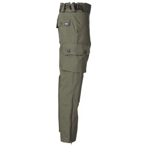 Pantaloni da trekking oliva con rip stop