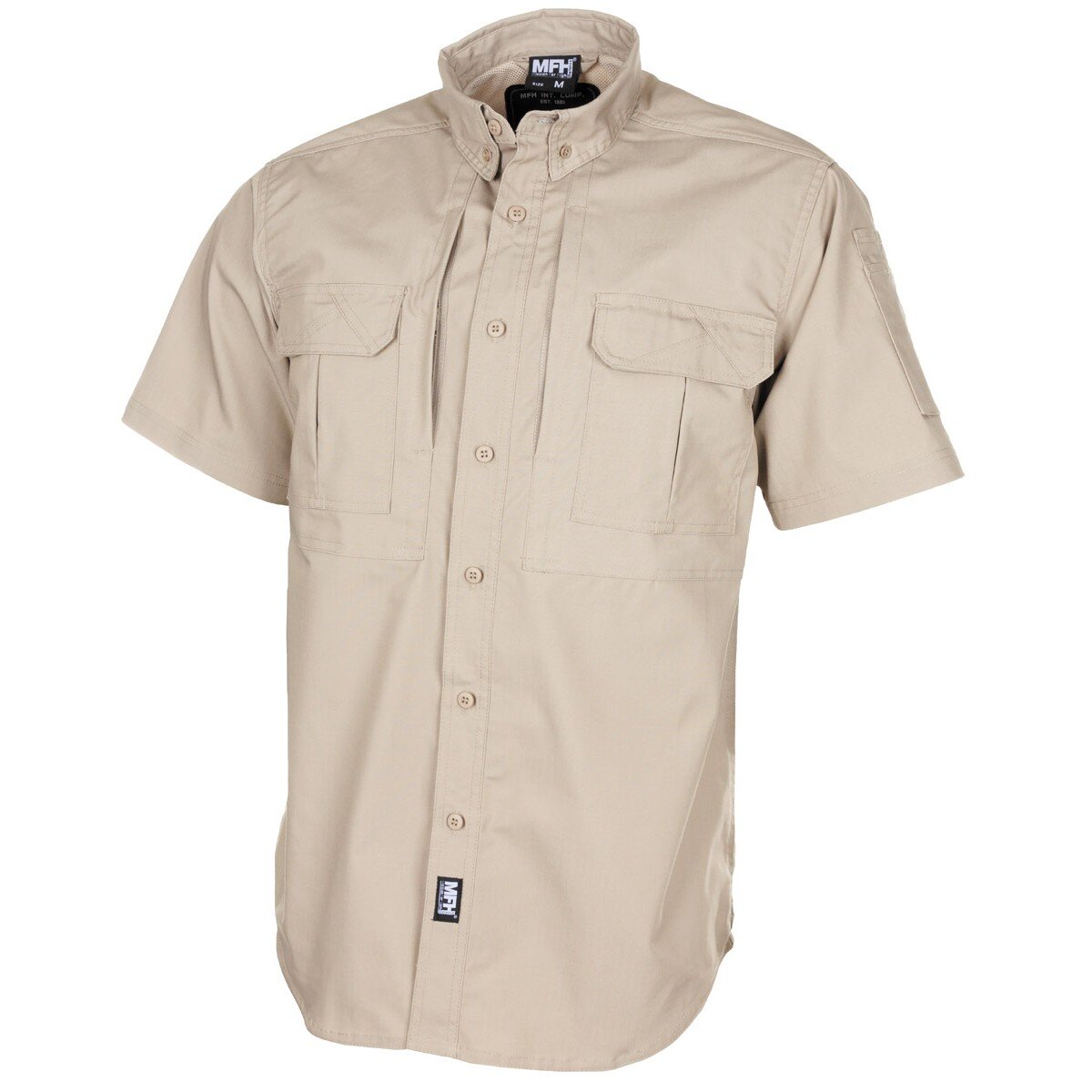 Shirt,"Attack", short-sleeved, khaki, Teflon,...