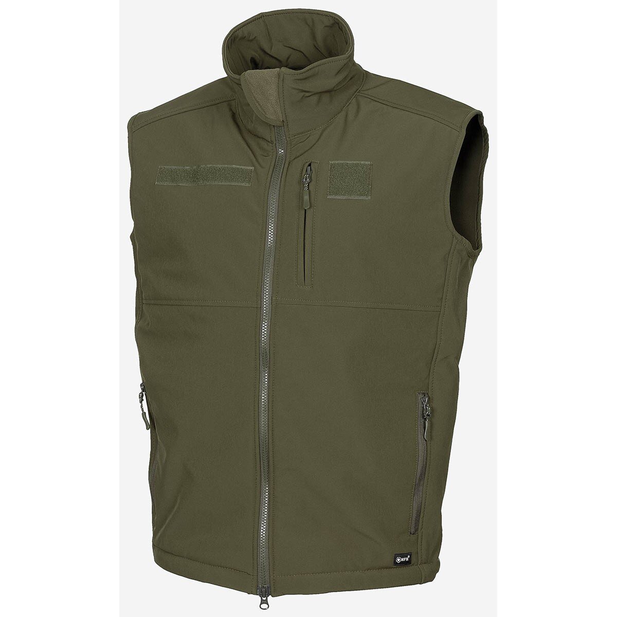 Gilet in soft shell, "Allround", oliva