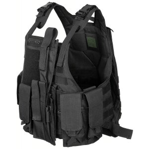 Gilet, "Ranger", varie tasche, nero