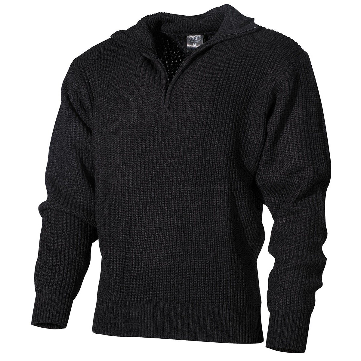 pullover, "Troyer", noir, avec fermeture...