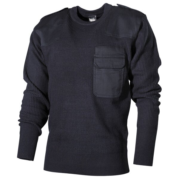 Maglione delle forze armate tedesche, con taschino, blu