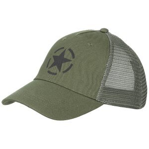 Cappello trucker, oliva, taglia regolabile