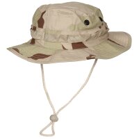 Cappello da soldato americano, sottogola, boonie da soldato americano, rip stop, 3 fa. deserto