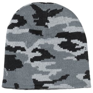 Cappello a maglia, "Beanie", mimetico, maglia fine